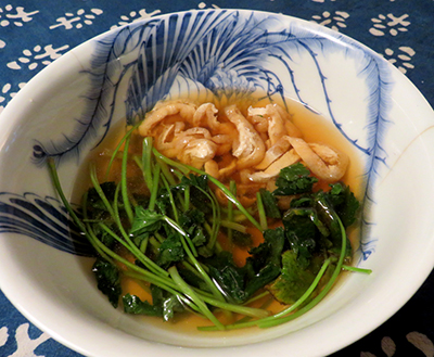 三つ葉と油揚げの煮浸しPH