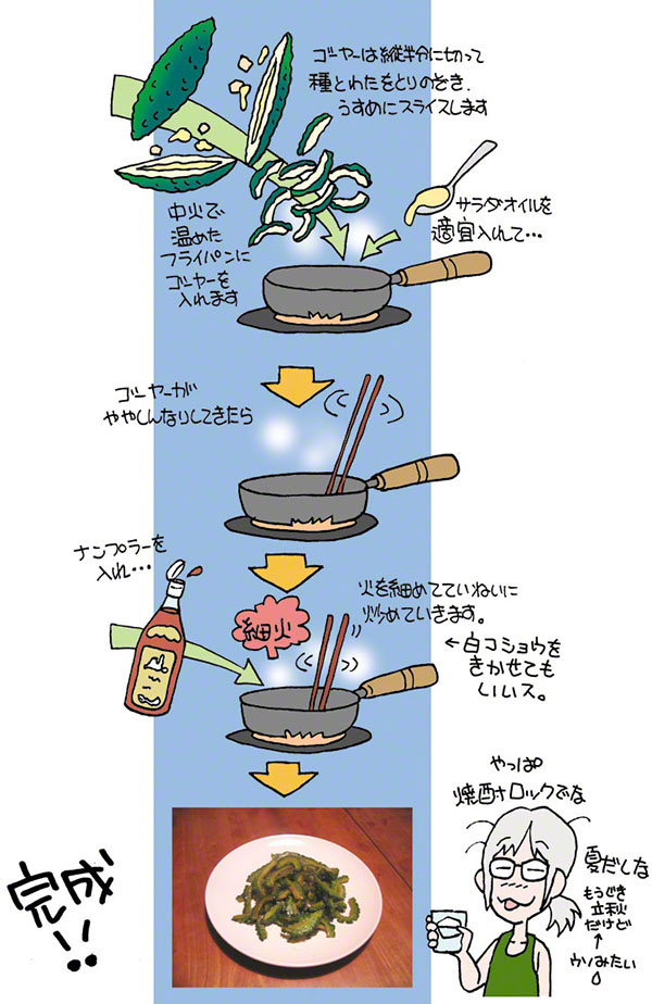 ゴーヤのナンプラー炒め