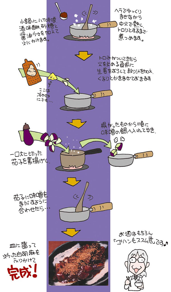 茄子のしぎ焼き