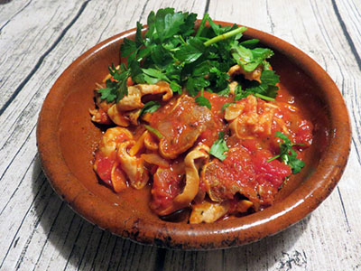 豚モツのトマト煮＿写真"