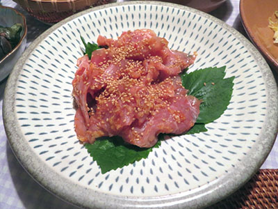 生ハムのユッケ＿写真"